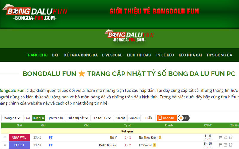 Giới thiệu về Bondalu Fun