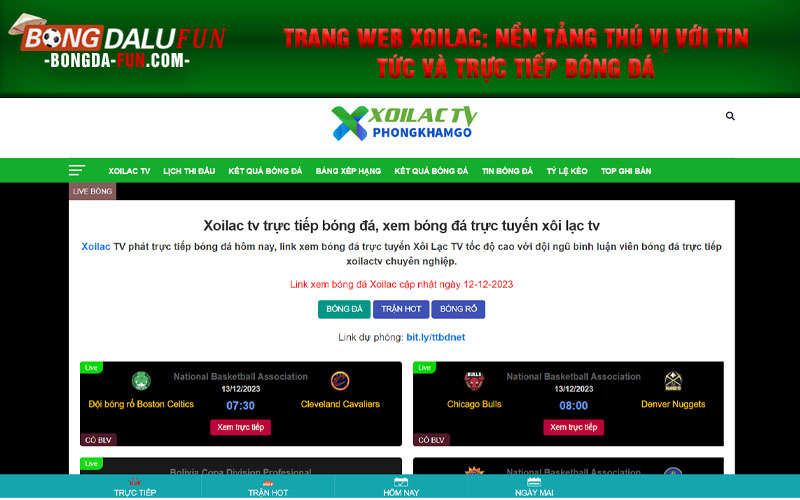 Trang web Xoilac: Nền tảng thú vị với tin tức và trực tiếp bóng đá
