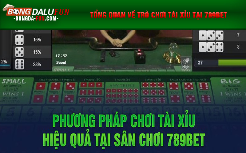 Phương pháp chơi tài xỉu hiệu quả tại 789Bet