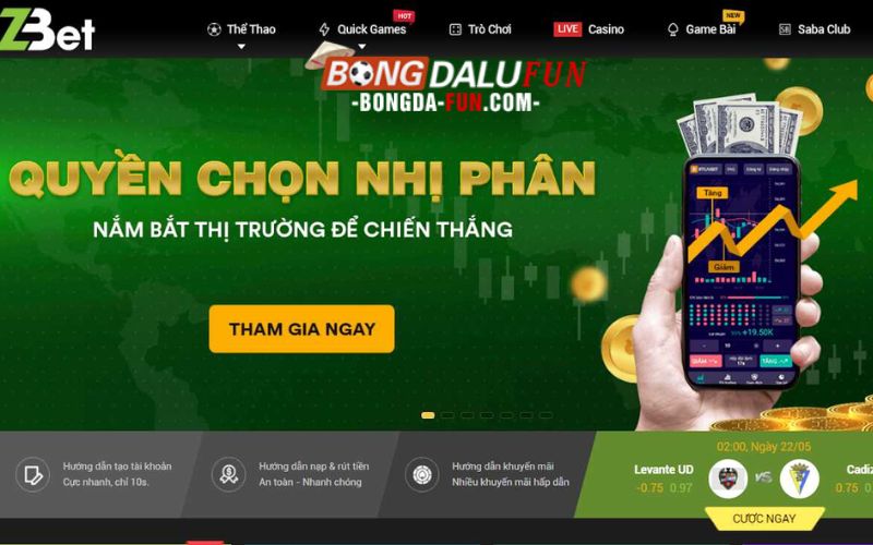 Nhiều sản phẩm cá cược chất lượng tại sân chơi ZBET