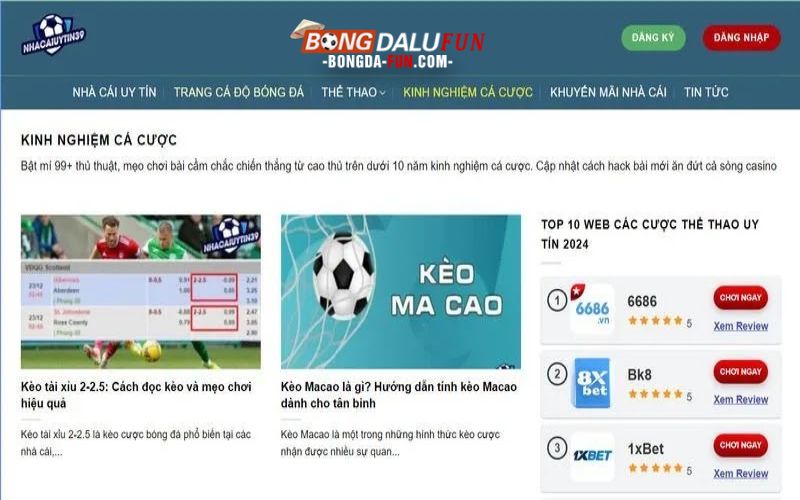 Nha cai uy tin - Trang cung cấp thông tin được nhiều người yêu thích
