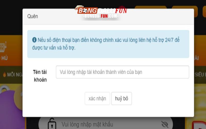 Bạn có thể dễ dàng lấy lại mật khẩu đăng nhập win456