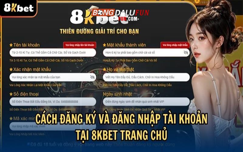 Hướng dẫn đăng ký, đăng nhập tại 8kbet trang chủ