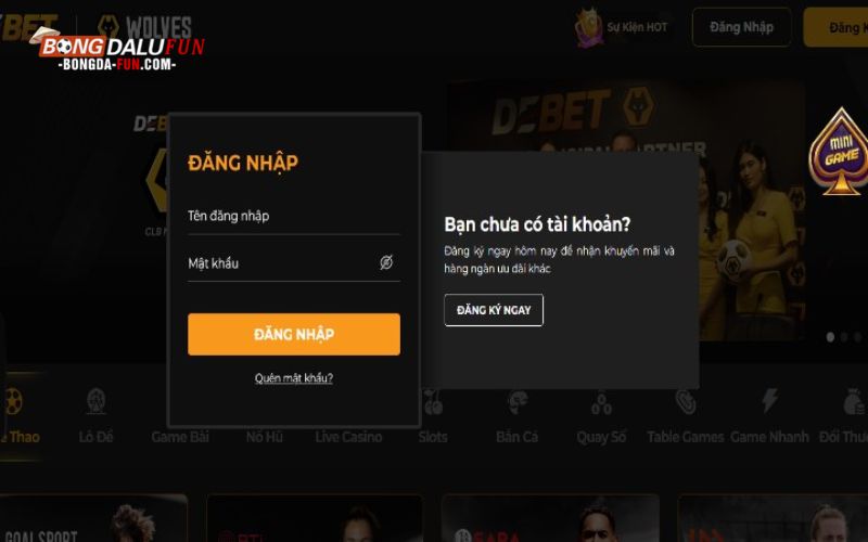 Sử dụng mật khẩu khỏe để đăng nhập Debet